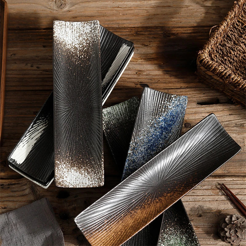 Liora — Minimalist Ceramic Sushi Plate with Elegant Design