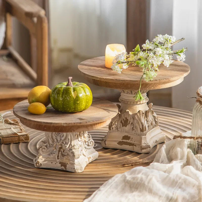 Arlen — Handcrafted Vintage Wooden Display Tray with Distressed Finish