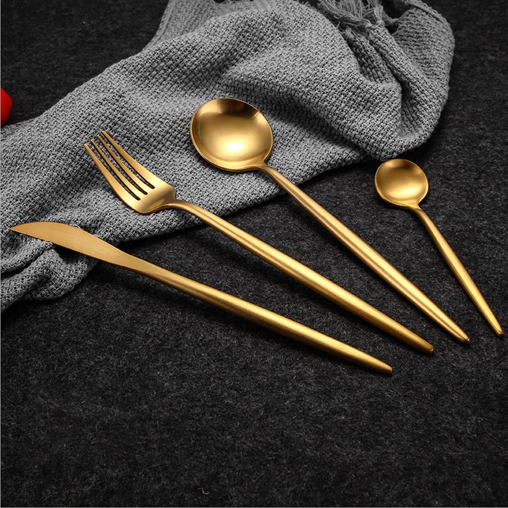 NovaLuxe™ Gold Cutlery — Turn Every Meal into a Showstopper of Lasting Luxury