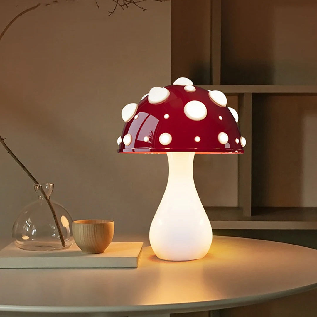 Lumenora — Adjustable Metal Mushroom Glow Lamp with 3 Light Modes