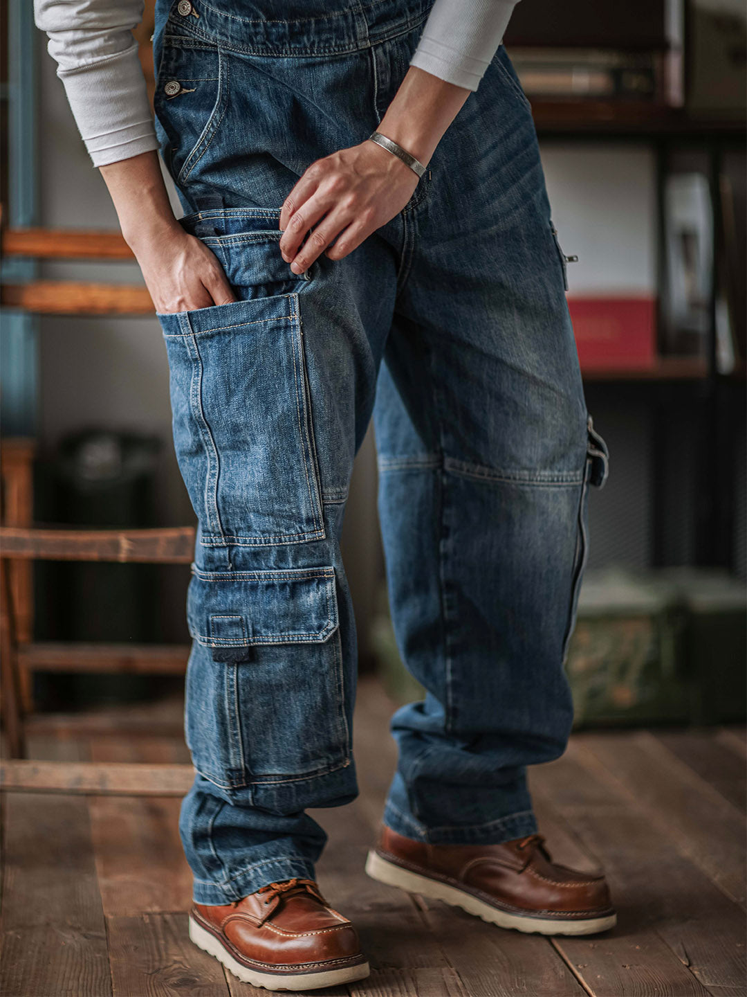 ForgeFlex™ Wide-Cut Denim Overalls — Unleash Freedom and Power in Every Move