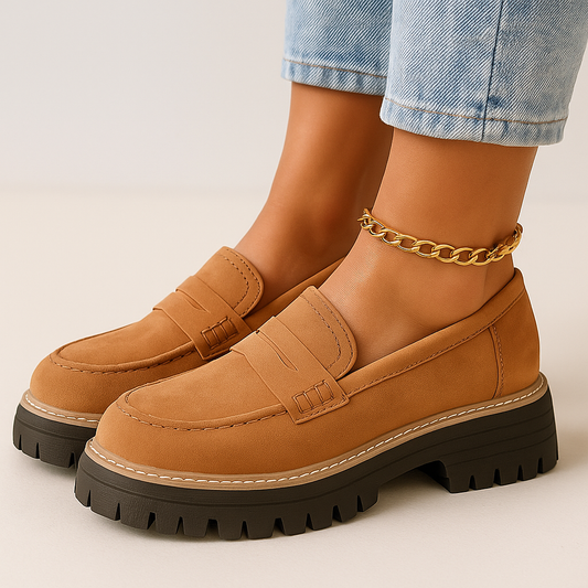 Norla Lugloafers — Chunky Sole Penny Loafers with Cushioned Comfort