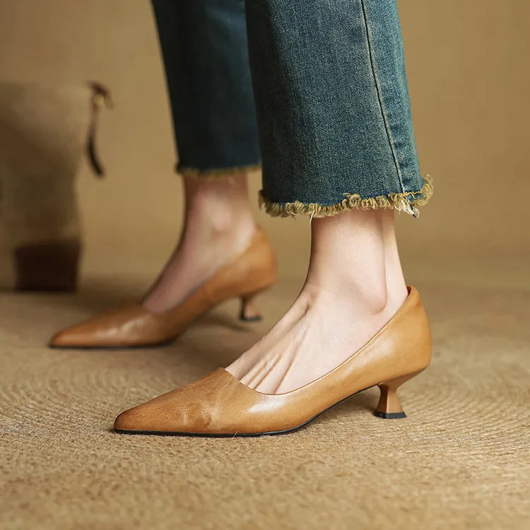 Premium Leather Pumps™ — Unleash All-Day Power and Effortless Elegance