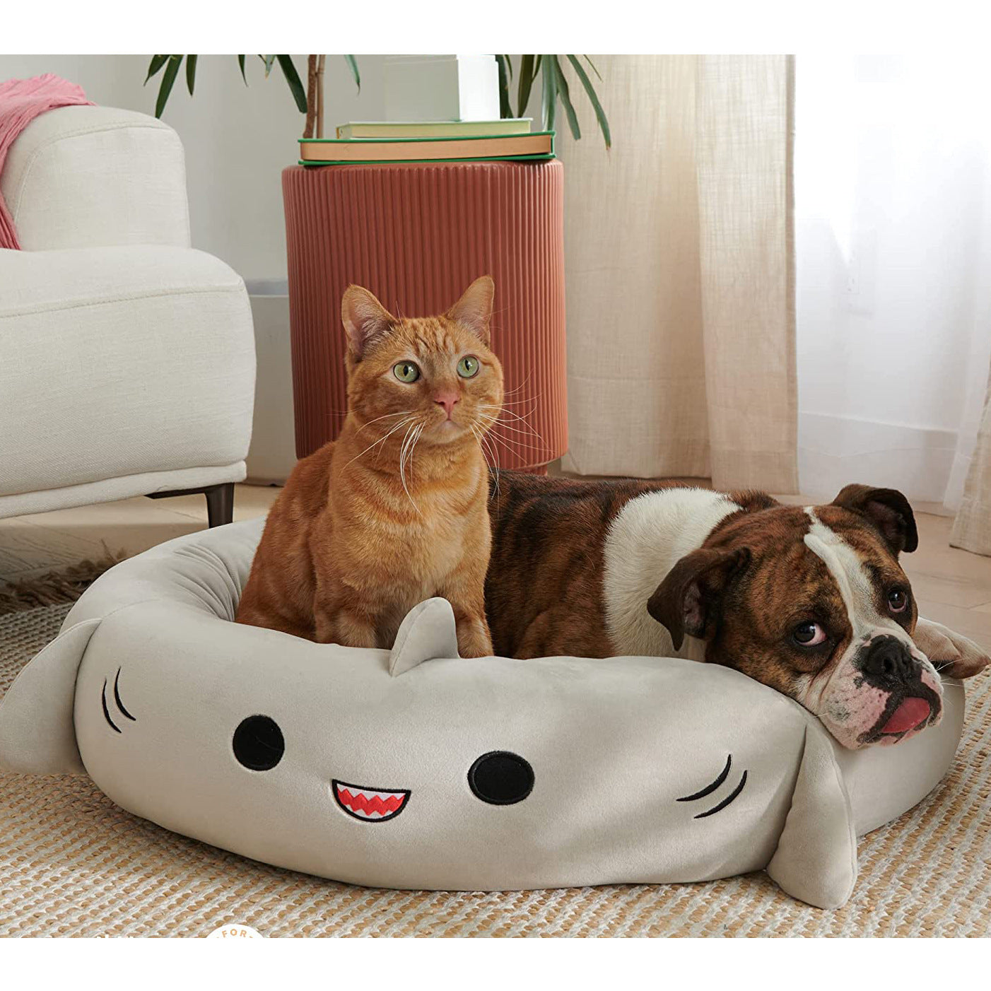NorlaLux — Plush Pet Bed for Cats and Dogs with Non-Slip Base