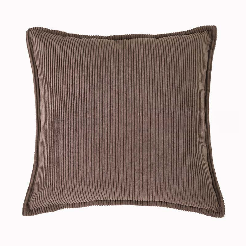 Velora — Ribbed Corduroy Throw Pillow with Earthy Tones