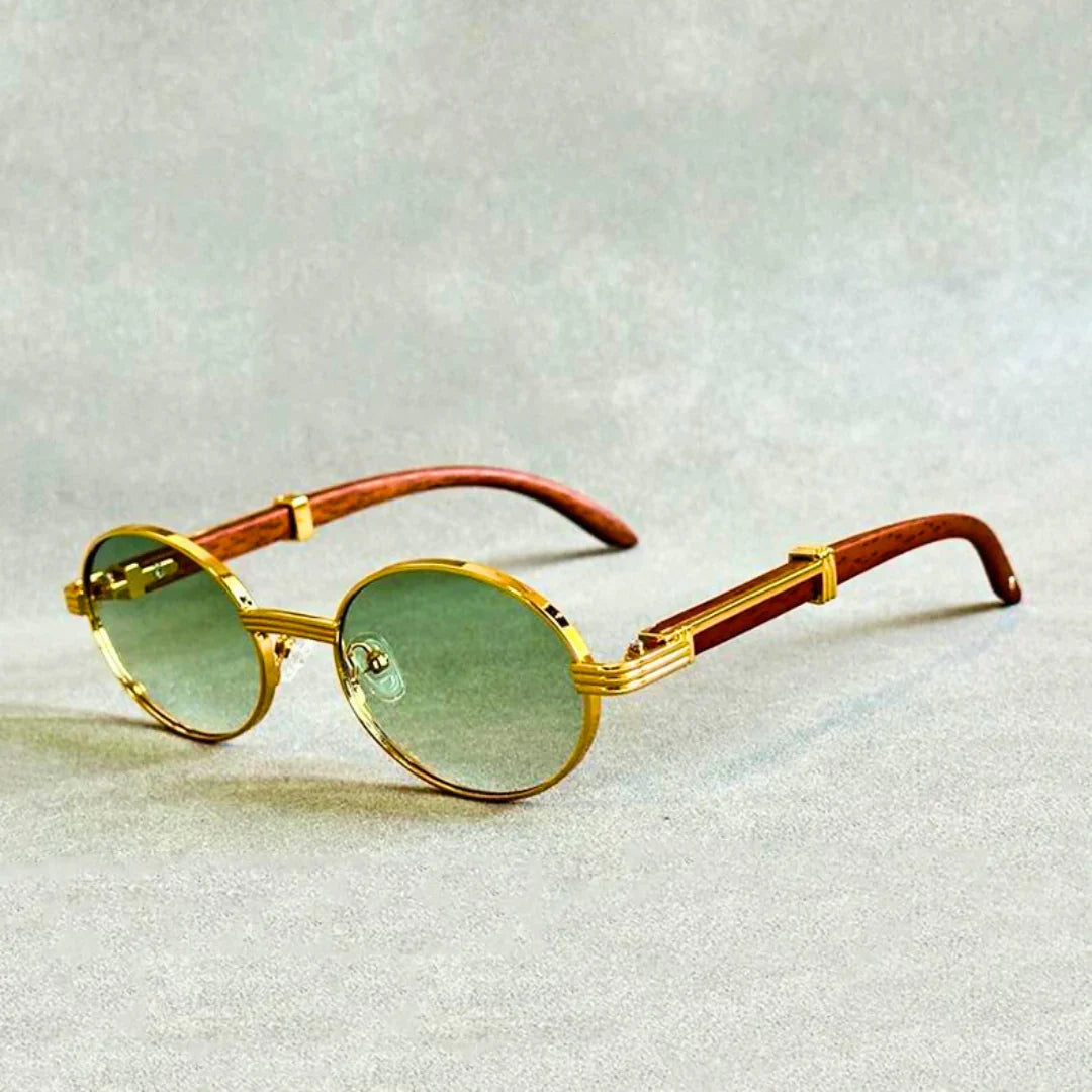 Larevo — Italian-Inspired Wooden Arm Eyeglass Frames with UV400 Protection