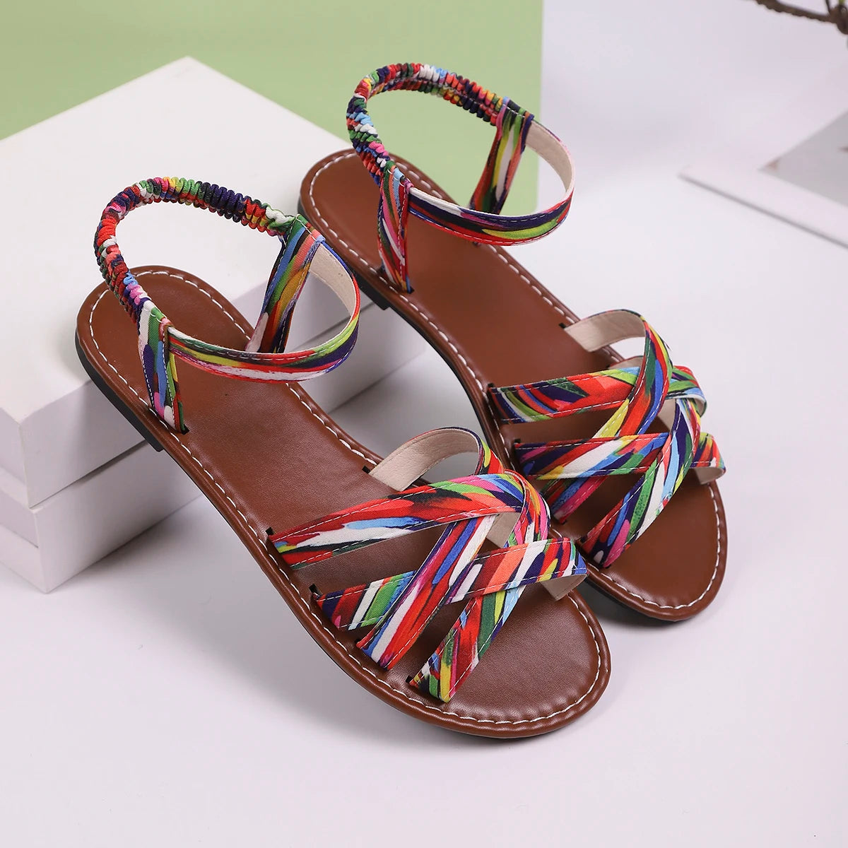 Liora — Handcrafted Vegan Leather Sandals with Cushioned Sole