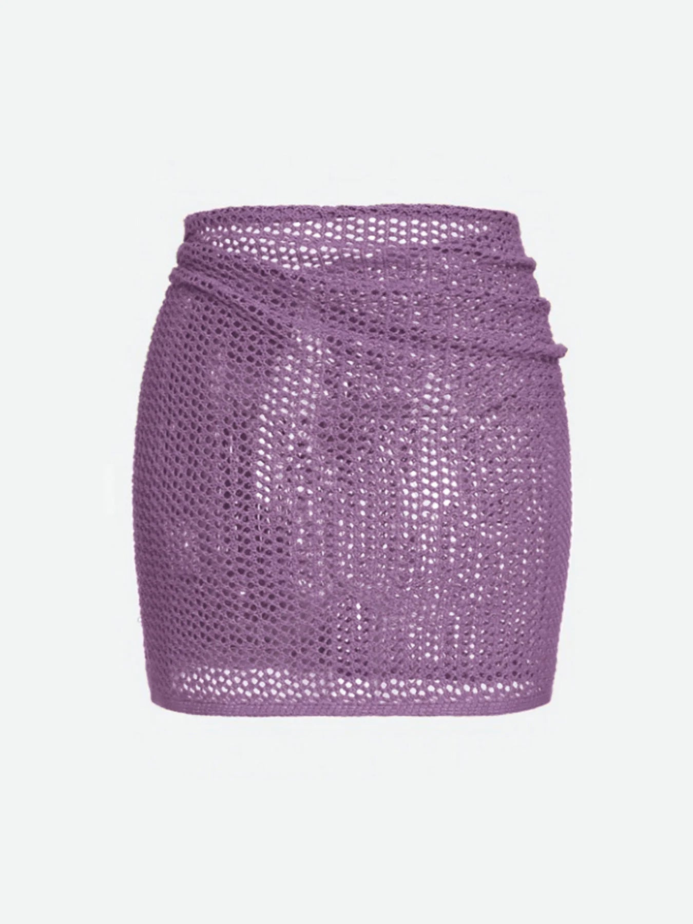 Elira Sheer Mesh Skirt — Lightweight Beach Cover-Up with Adjustable Tie