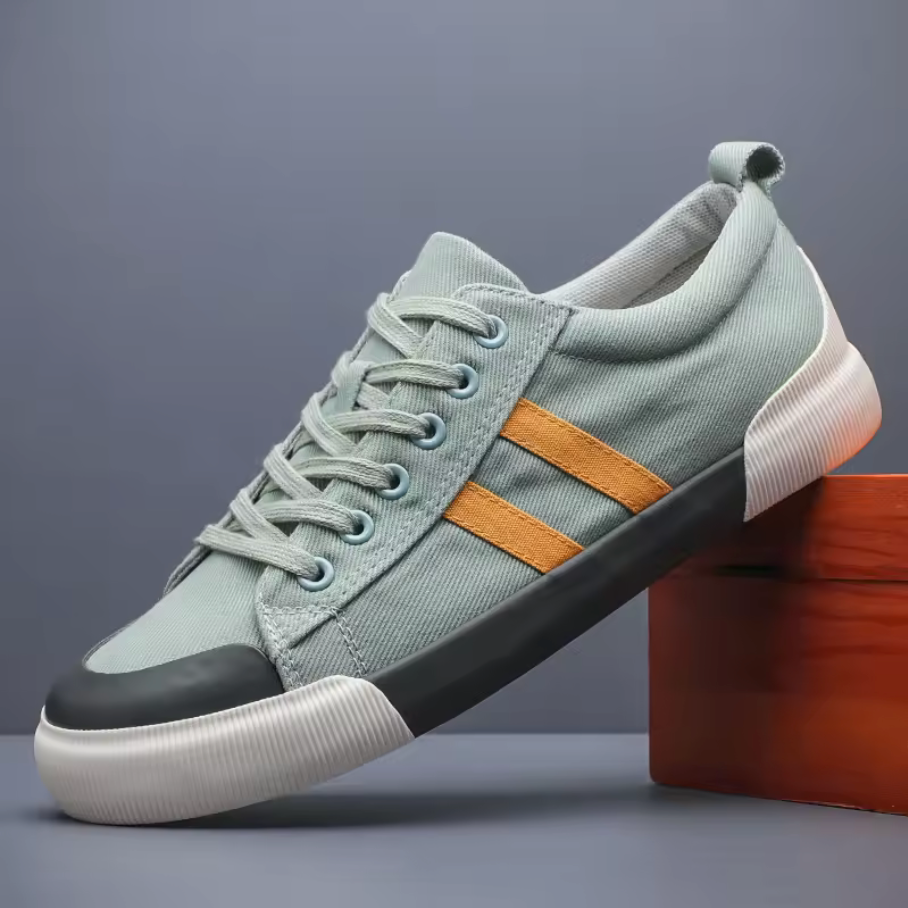 Noven — Breathable Canvas Shoes with Lace-Up Comfort