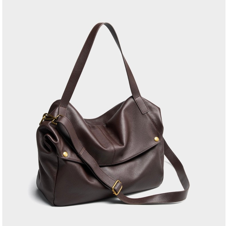 Lioren — Women's Genuine Leather Soft Minimalist Casual Tote Bag