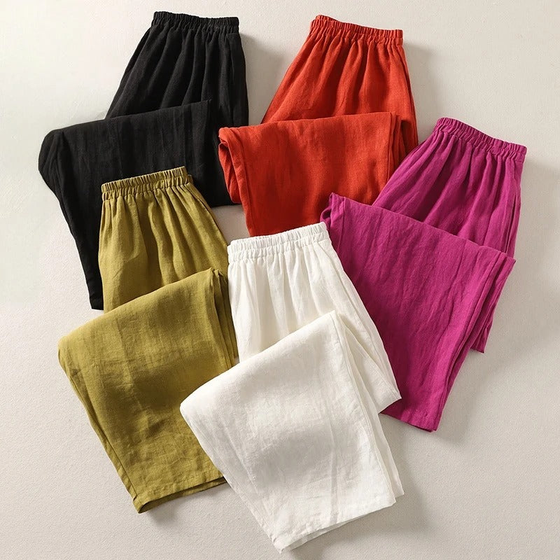 AeroLuxe Linen™ Pants — Feel Fresh and Command Every Room with Effortless Cool Comfort