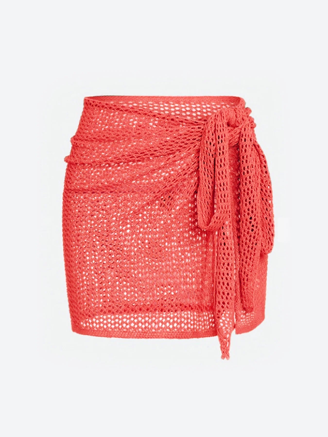 Elira Sheer Mesh Skirt — Lightweight Beach Cover-Up with Adjustable Tie