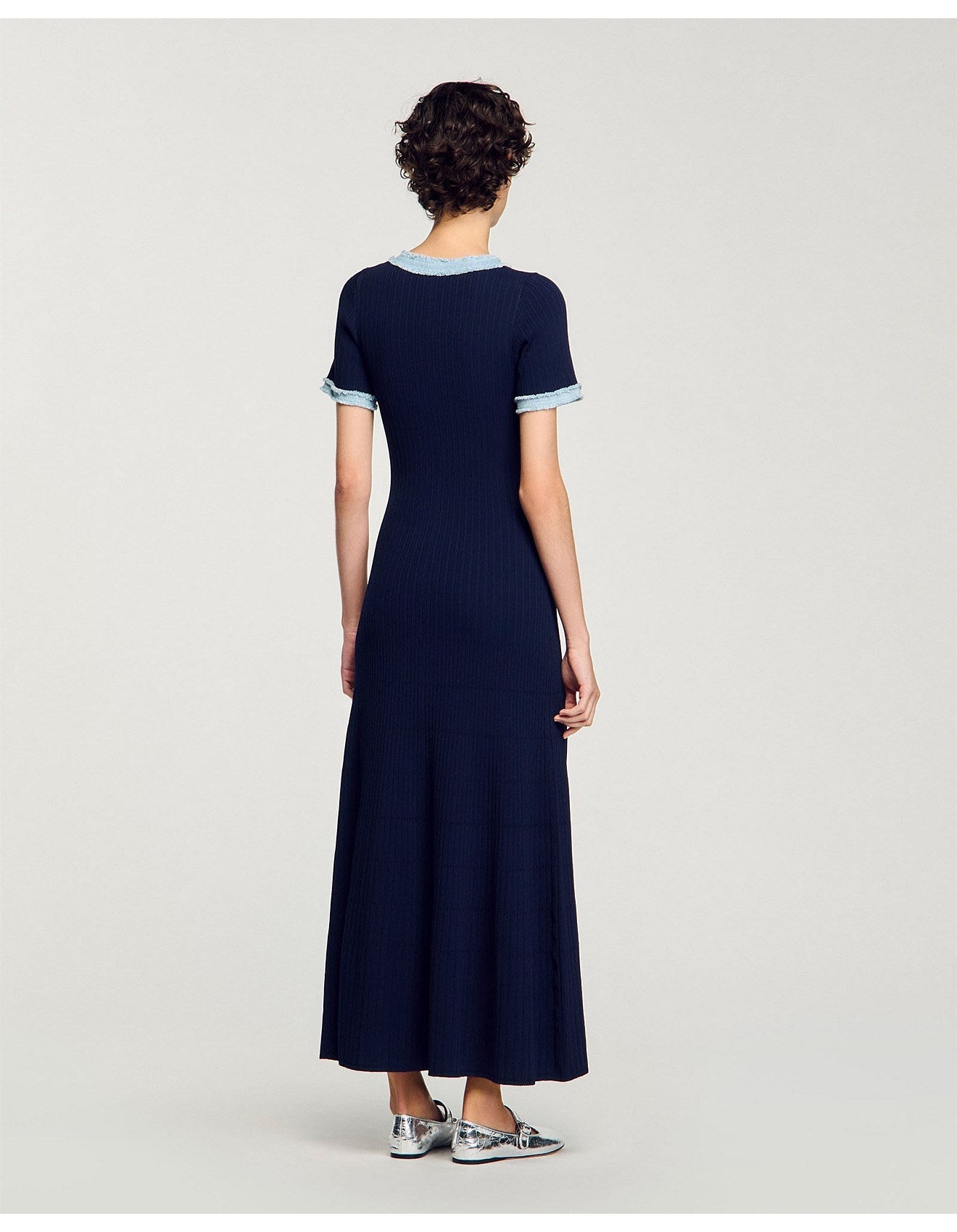 LumeLace™ Knit Denim Dress — Command Every Gaze with Effortless, Unstoppable Confidence