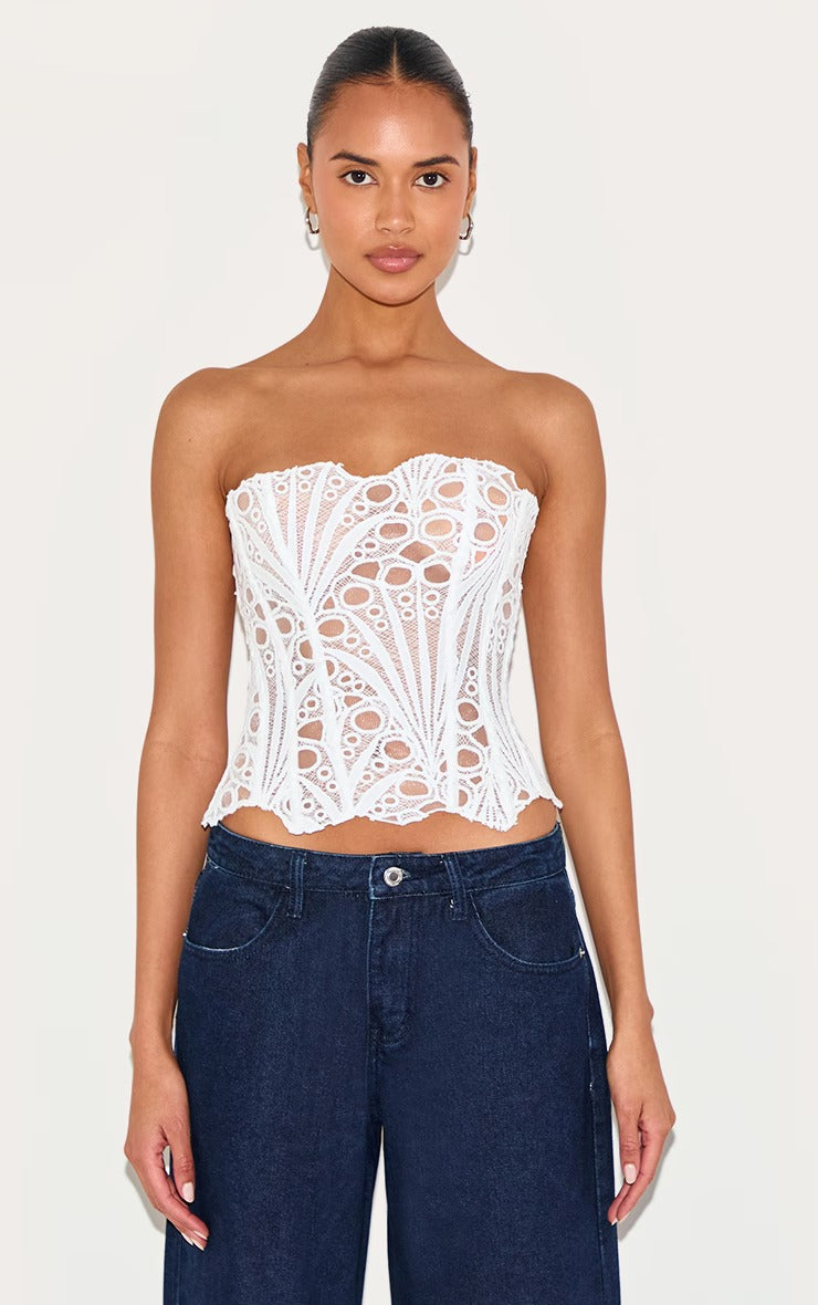 Pink Textured Sheer Floral Lace Corset™ — Ignite Every Room with Unstoppable Glamour and Confidence