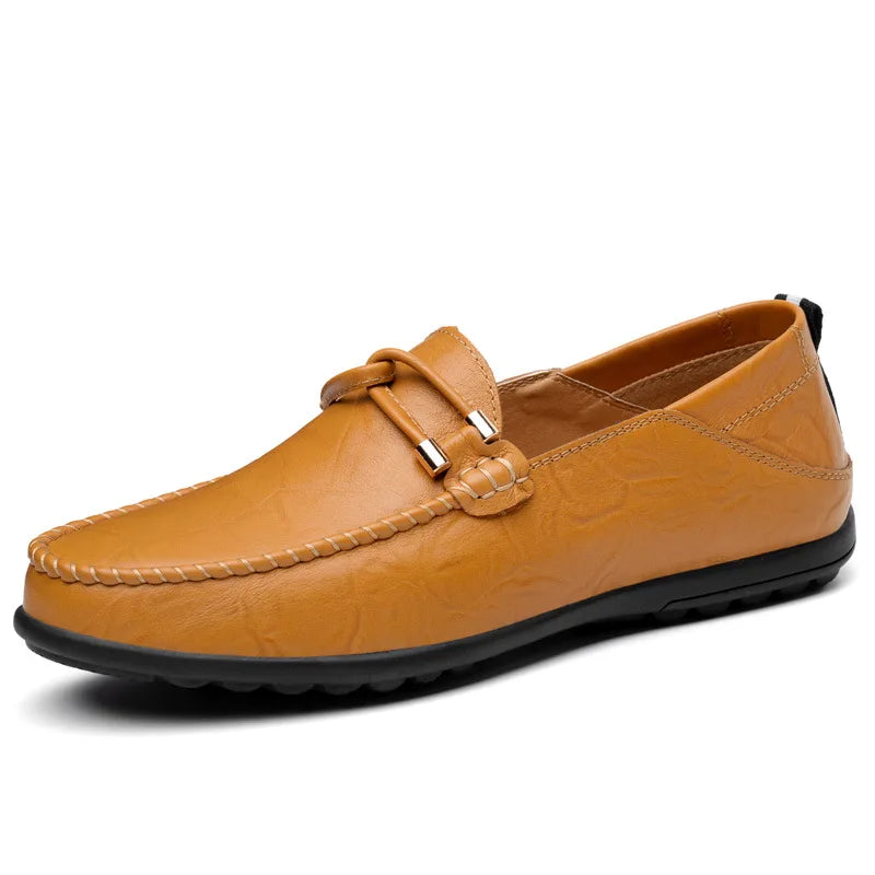 Norvo — Genuine Leather Driving Loafers with Flexible Sole