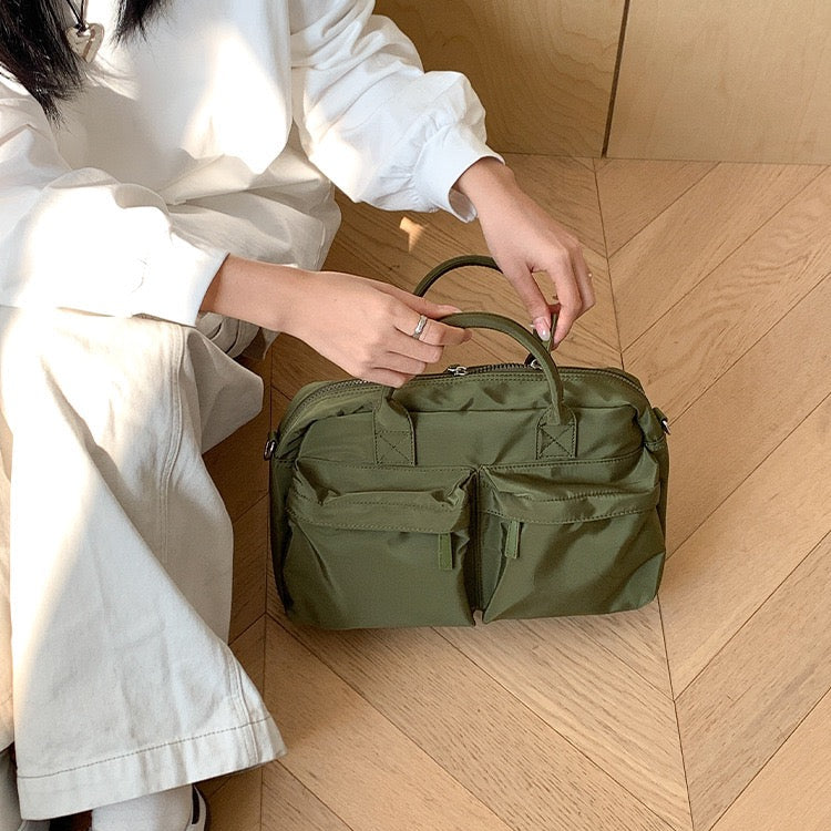 Kalen — Lightweight Nylon Crossbody Bag with Zipper Compartment