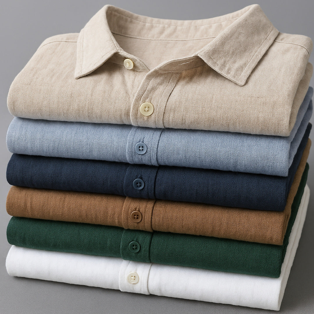 Norla Linen Shirt — Breathable Relaxed Fit Button-Down Shirt