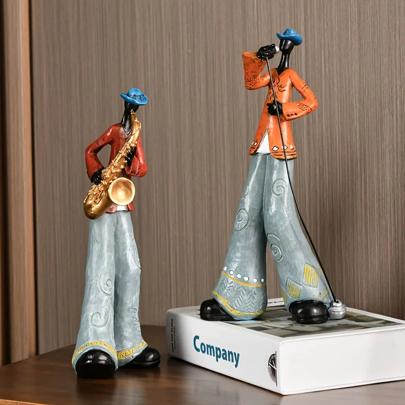 VendraJazz — Handcrafted Abstract Jazz Figurine Sculptures for Decor