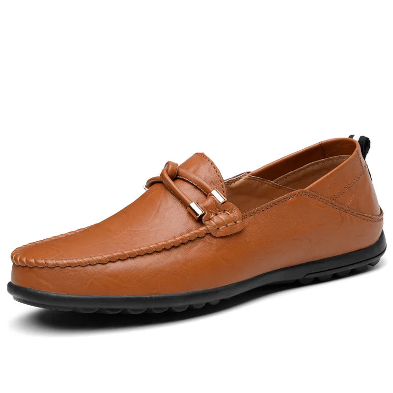 Norvo — Genuine Leather Driving Loafers with Flexible Sole