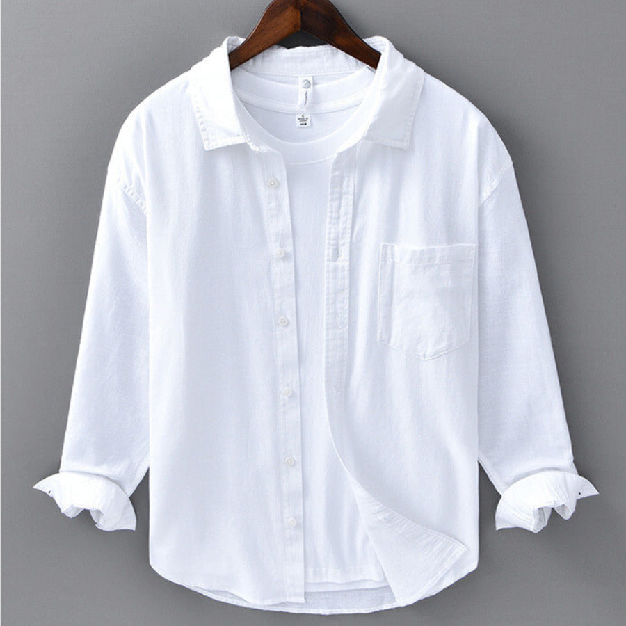 Norla Linen Shirt — Breathable Relaxed Fit Button-Down Shirt