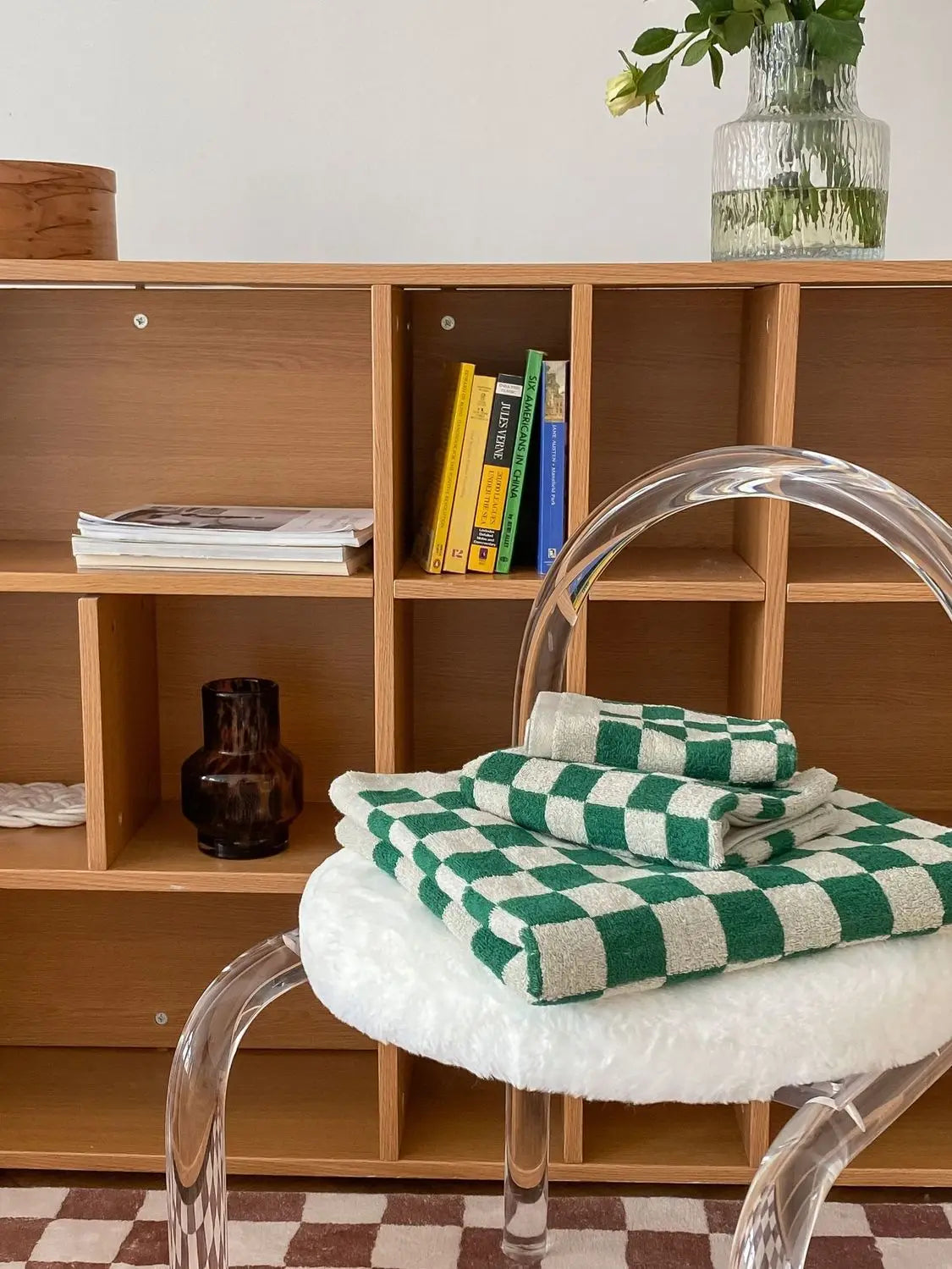 Norla Towels — Organic Cotton Buffalo Plaid Bath Towels