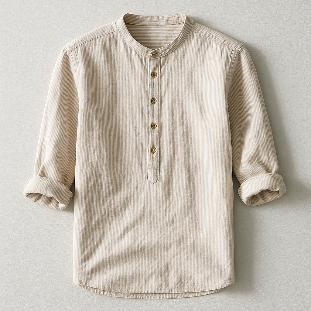 Darcen Shirt — Breathable Linen Cotton Blend with Tailored Fit