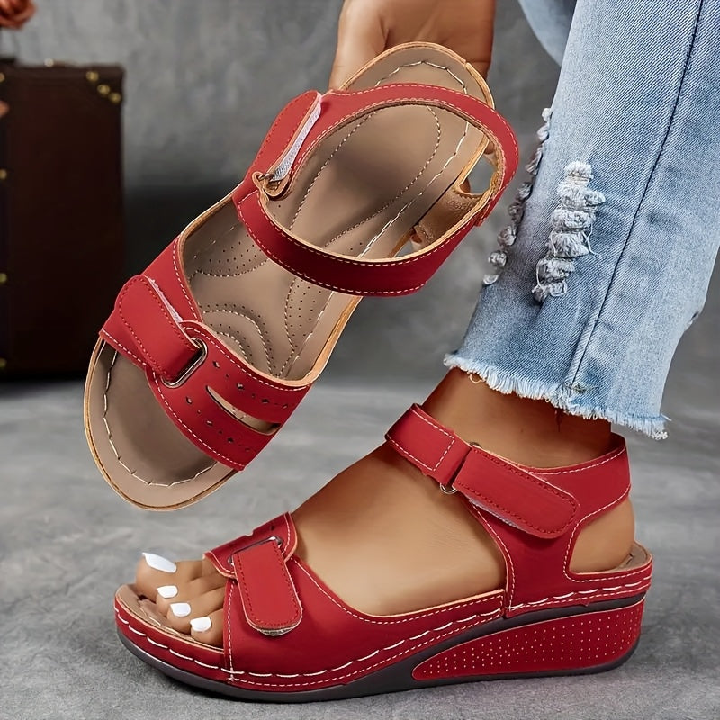 Solarexa™ Cushioned Wedge Sandals — Enjoy Pain-Free Steps and All-Day Refreshing Comfort