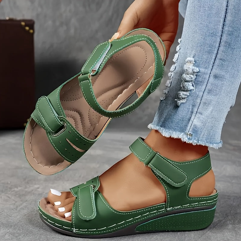 Solarexa™ Cushioned Wedge Sandals — Enjoy Pain-Free Steps and All-Day Refreshing Comfort