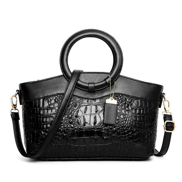 Norla — Vintage Croc Handbag with Convertible Design