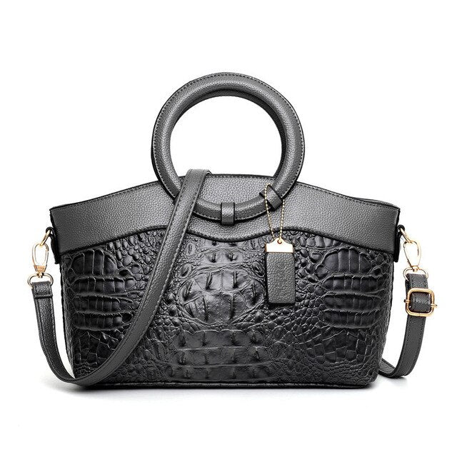 Norla — Vintage Croc Handbag with Convertible Design