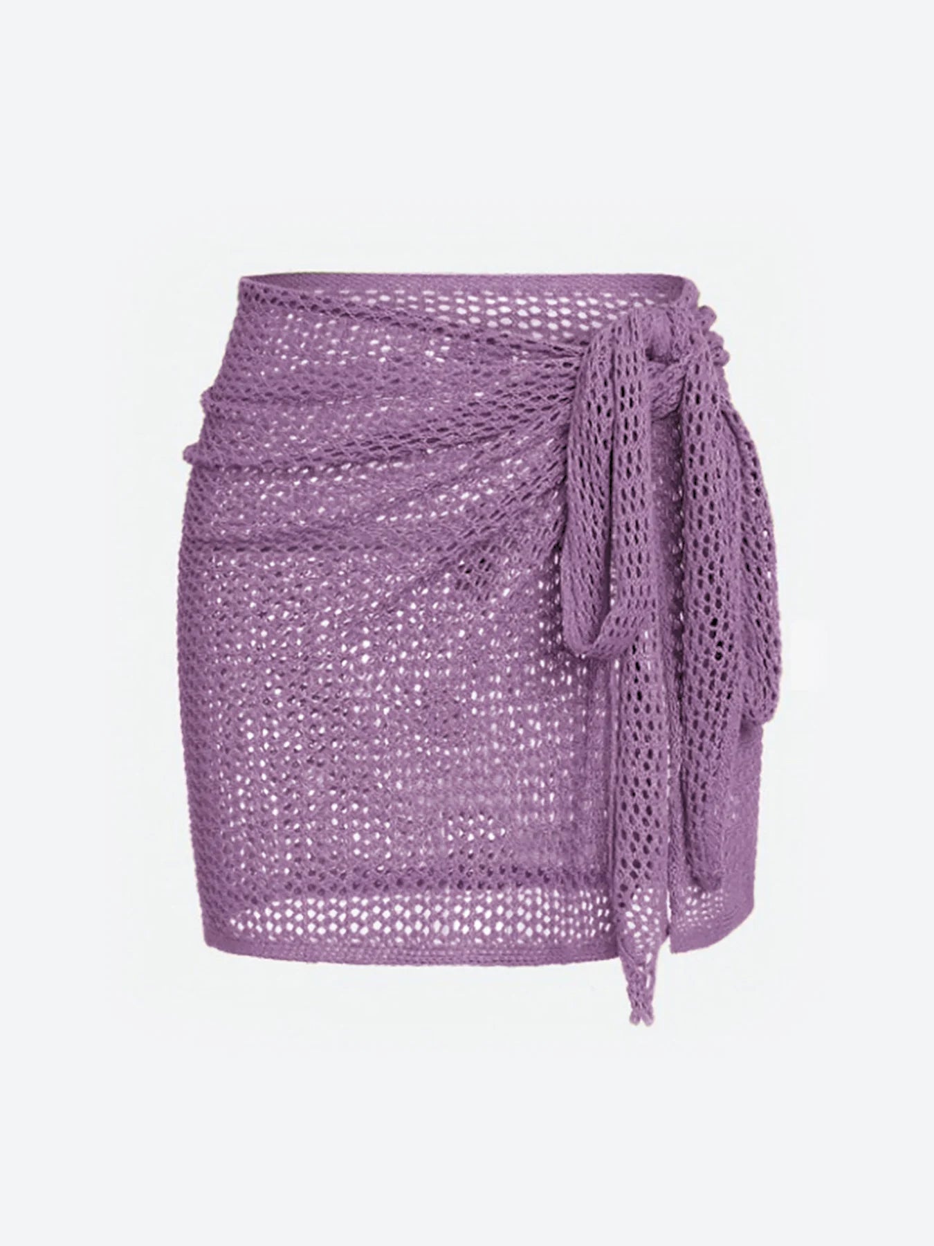 Elira Sheer Mesh Skirt — Lightweight Beach Cover-Up with Adjustable Tie
