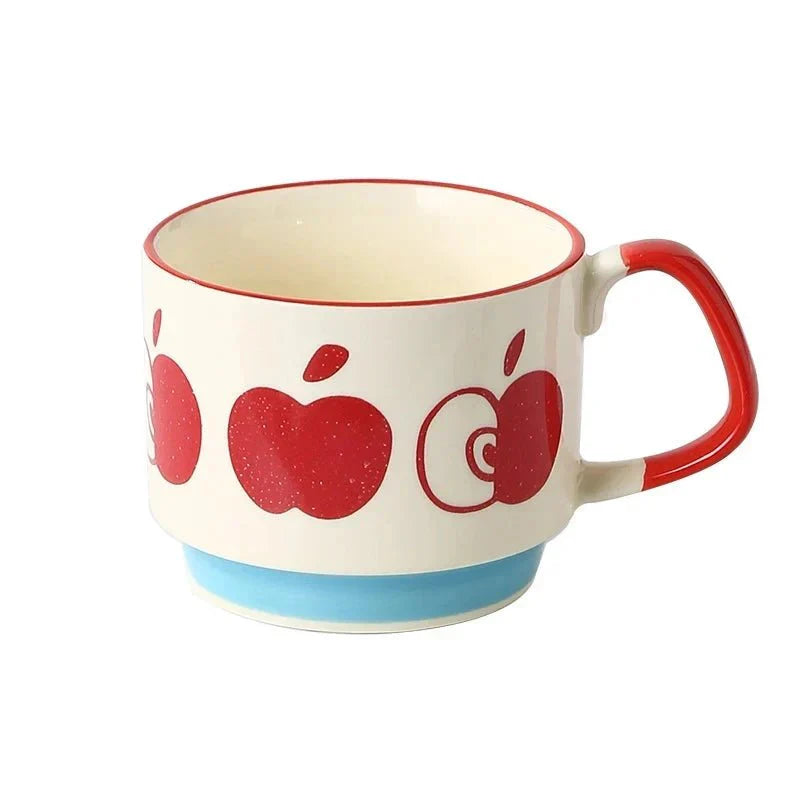 Marlowe Stack Mugs — Midcentury Ceramic Coffee Mugs with Space-Saving Design