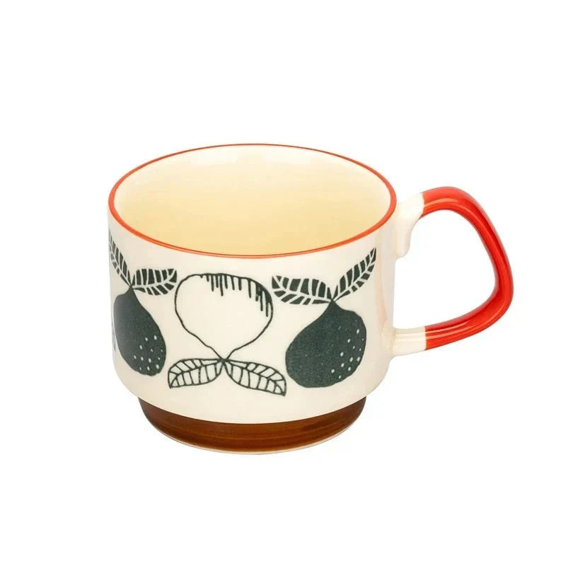 Marlowe Stack Mugs — Midcentury Ceramic Coffee Mugs with Space-Saving Design