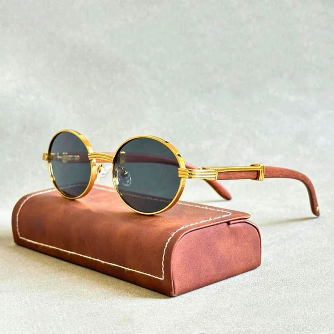 Larevo — Italian-Inspired Wooden Arm Eyeglass Frames with UV400 Protection