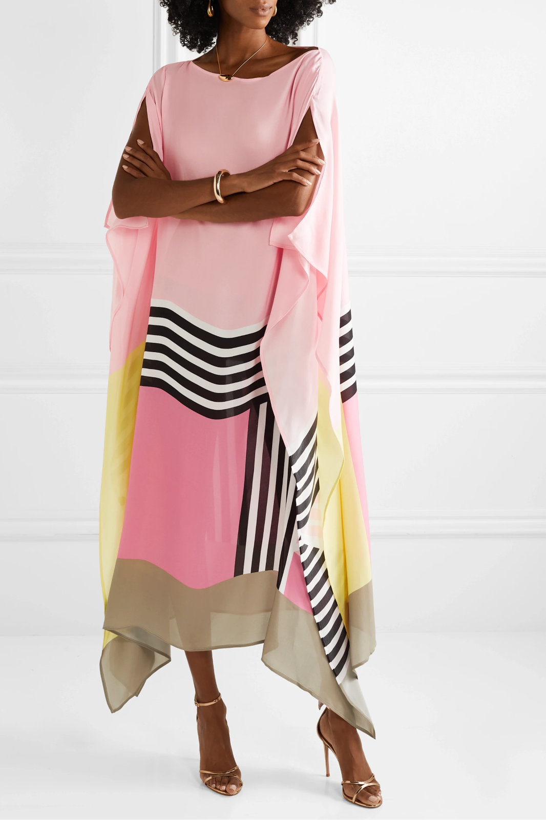 Nexora | Elegant Kaftan With Geometric Print