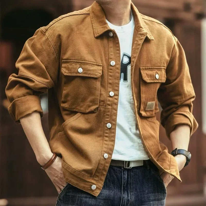 Kairo Jacket — Soft Cotton-Lined Autumn Jacket with Wind Resistance