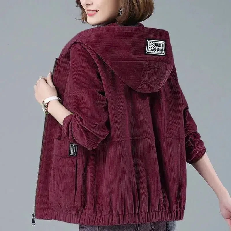 Norla Corduroy Hooded Jacket — Soft Mid-Weight Layering Jacket