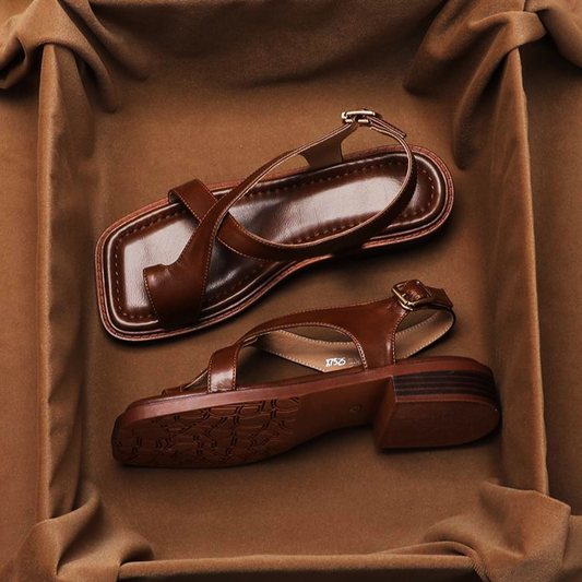 Velitura™ Leather Sandals — Step All Day in Cloud-Like Comfort and Confident Style