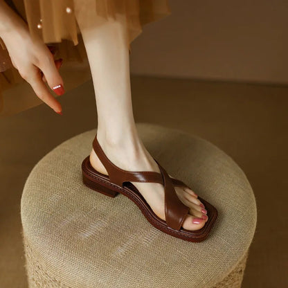 Velitura™ Leather Sandals — Step All Day in Cloud-Like Comfort and Confident Style