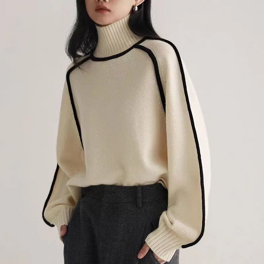 Norla — Women's Cozy Turtleneck Sweater with Relaxed Fit