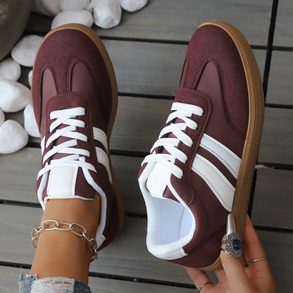 Kaelen — Retro Leather Sneakers with Cushioned Comfort