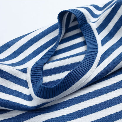 Niora — Organic Cotton Long Sleeve Shirt with Striped Design