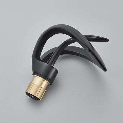 Odda — Modern Waterfall Bathroom Sink Faucet with Single Lever Design