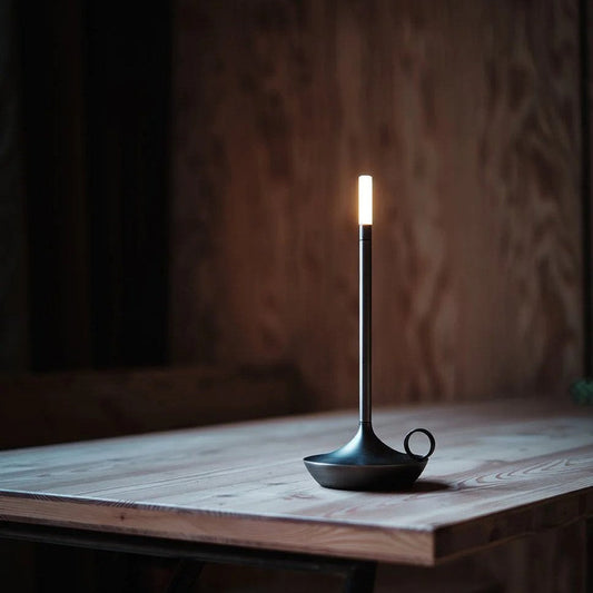 Lioren — Modern Candlestick Light with Touch Dimming and Rechargeable Battery