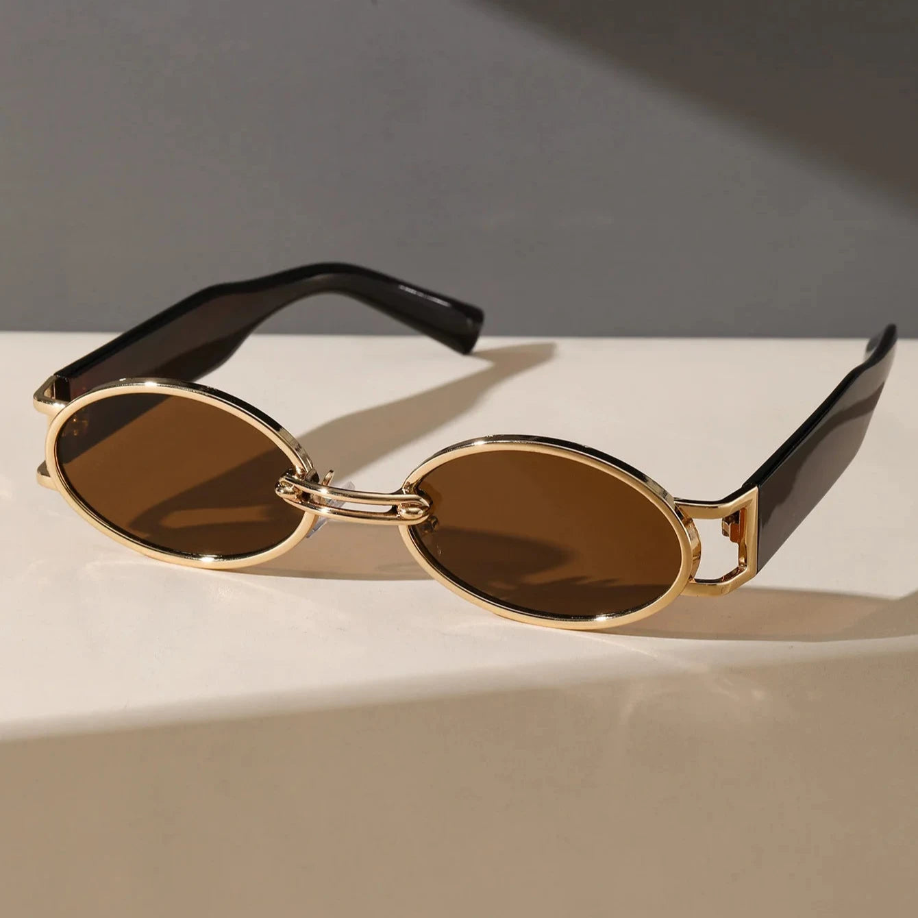Liora — Oval Frame Sunglasses with UV Protection and Adjustable Fit