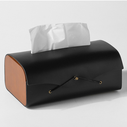 Brutal Elegance Leather Tissue Box™ — Transform Any Room Into a Bold Statement of Power and Prestige