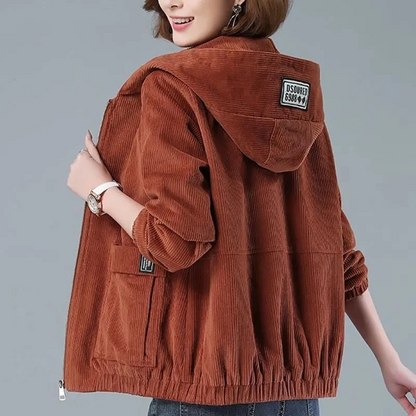 Norla Corduroy Hooded Jacket — Soft Mid-Weight Layering Jacket