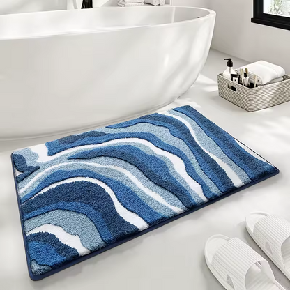 MicroVelvet Bath Rug™ — Wrap Your Feet in Plush Safety and Endless Comfort