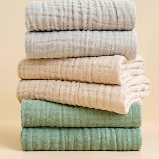 Liora Muslin — 100% Cotton Baby Swaddle Blanket with Breathable Softness