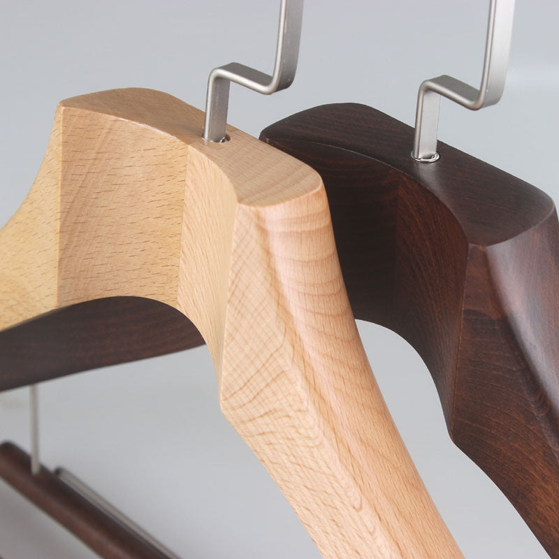 Boldcut Oakwood Hangers — Sculpted Hardwood Suit and Coat Support